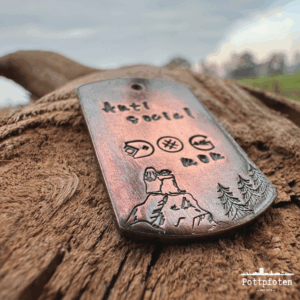 Schlüsselanhänger Anti Social Dog Mom